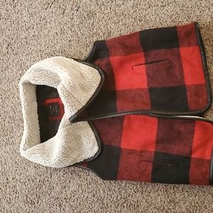 Buffalo plaid vest